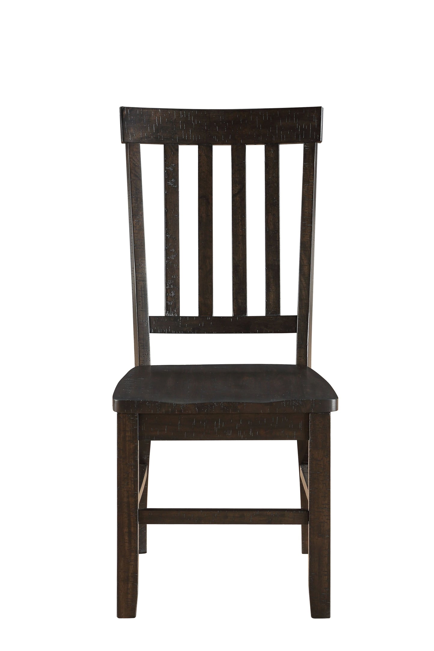 Set Of Two Solid Acacia Ladder Back Dining Chairs
