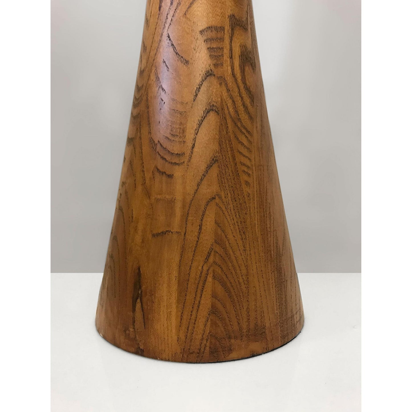 Unique 68" Solid Wood Walnut Lamp