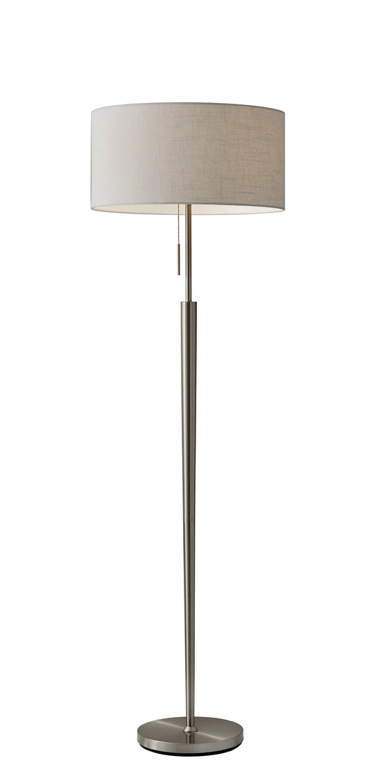 Premium 65" Lamp With Off-White Drum Shade