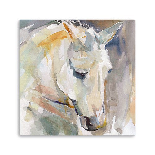 Large Abstract Watercolor Horse Canvas