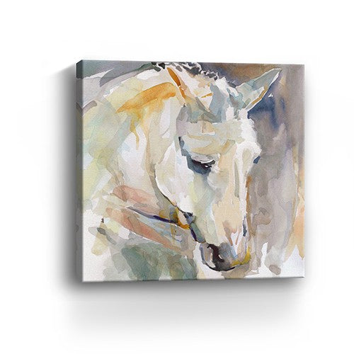 Large Abstract Watercolor Horse Canvas