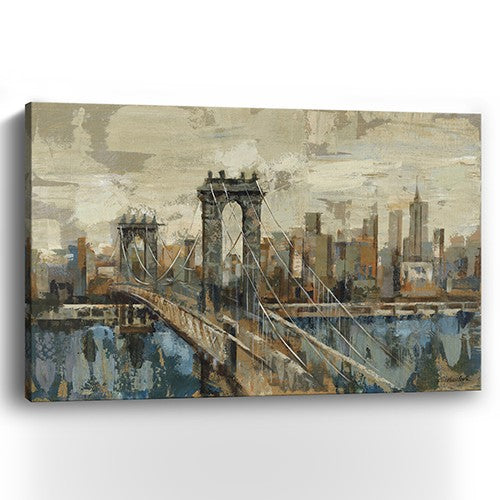 Vintage Inspired NYC Skyline Unframed Print